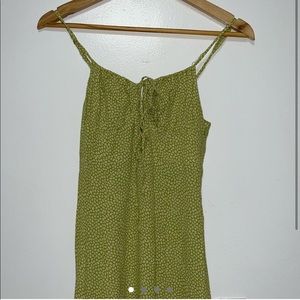 UO Green Floral Maxi Dress